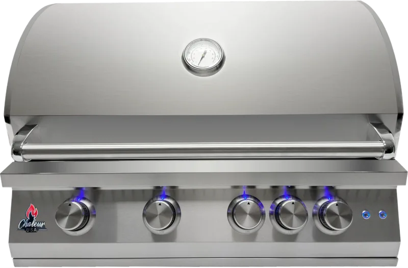 Chaleur Professional 32" Gas Grill 4 Burners + 1 Rear Infrared Burner