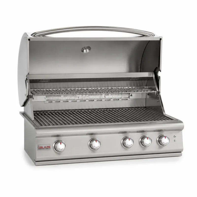 Blaze Professional 44-Inch 4-Burner Built-In Gas Grill open