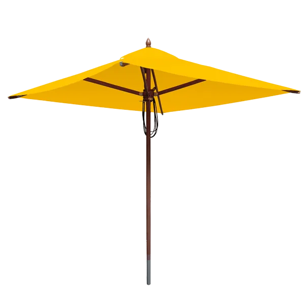 Greencorner African Mahogany Umbrella 6.5' square